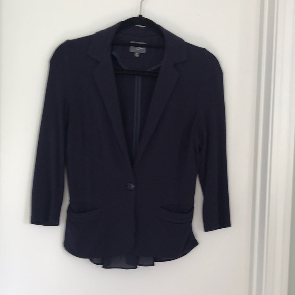 Feminine Stitch Fix blazer with ruffles